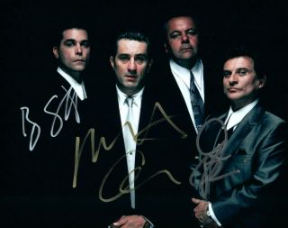 Joe Pesci Ray Liotta Robert Deniro Autographed Signed 8x10 Photo Picture And
