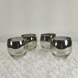 Dorothy Thorpe Style Silver Fade Rim Roly Poly Mad Men Rocks Glasses Mid Century