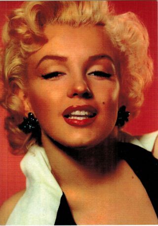 Colored Photo Of Marilyn Monroe Modern Russian Postcard