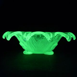 Sowerby Art Deco Uranium Green Glass 