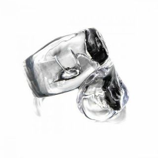 Simon Pearce Hand Crafted Glass ' Chelsea ' Napkin Rings 2