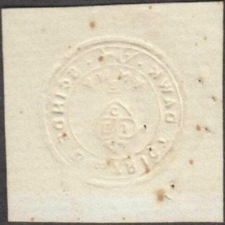 India 1852,  1/2a White Scinde Dawk,  Huge Cv 12.  000 $,  Rarity