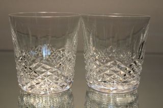 Waterford Crystal Kenmare 9 Oz Old Fashioned Tumblers Set Of Two 3½ Inch Tall