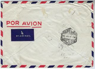 Spanish Andorra and Spain 1947 airmail cover to Demanrk 2