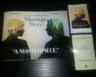 Marriage Story Pressbook,  Tissues,  Pin - Noah Baumbach - Variety Fyc Promo