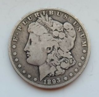 Key Date 1893 - O $1 Morgan Silver Dollar,  Vg - C8520