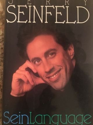 Jerry Seinfeld Signed Sein Language Hardcover Book Early Full Signature