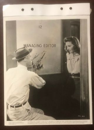 Vitagraph Photo 1941 Meet John Doe Barbara Stanwyck & Gary Owen
