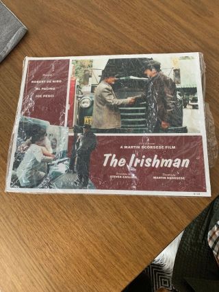 The Irishman Set Of 5 Double Sided Lobby Cards Scorsese De Niro Pacino