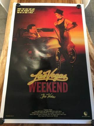 Las Vegas Weekend The Movie Vintage 27 " X 41 " Poster,  1986,  World Video