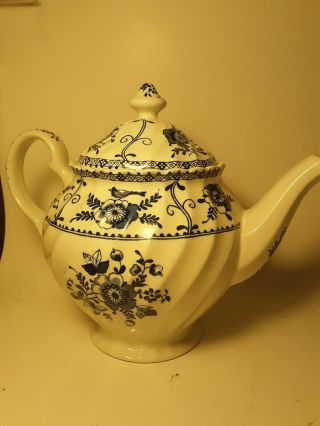 Johnson Brothers Blue Indies Teapot