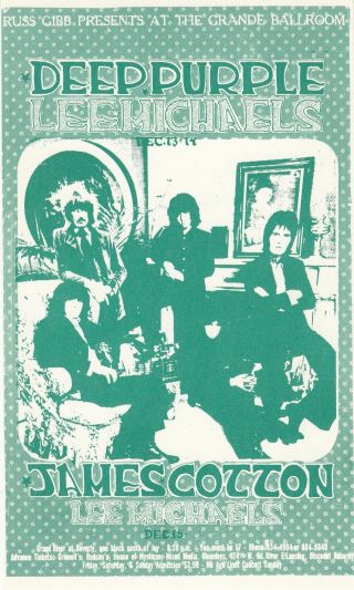 Grande Ballroom 1968 - Deep Purple,  Lee Michaels,  James Cotton.