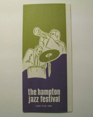 Rare 1969 Hampton Jazz Festival Program – Sly Stone – Nina Simone –miles Davis
