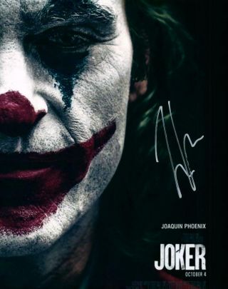 Joaquin Phoenix Joker Autographed Signed 8x10 Photo Picture Pic,