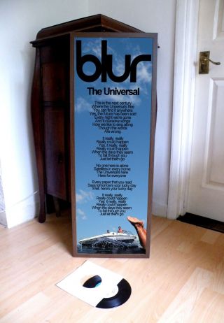 Blur The Universal Promotional Poster Lyric Sheet,  Brit Pop,  Indie,  Great Escape