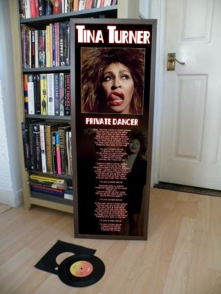 Tina Turner Private Dancer Promo Poster Lyric Sheet,  Reggae,  Soul,  Jazz,  Rock,