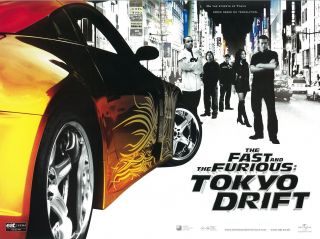 The Fast And The Furious Poster - Tokyo Drift Movie Poster : 12 X 16 Inches