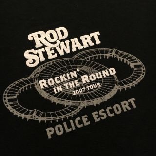 Black Rod Stewart T - Shirt - Police Escort Rockin 