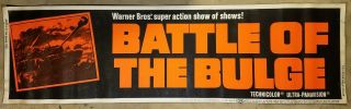 Battle Of The Bulge 1966 24x82 Movie Poster Banner