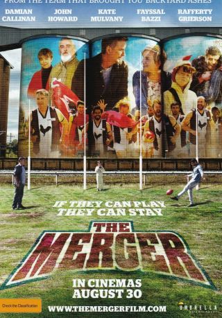 The Merger Film Promo Flyer Australia 2018