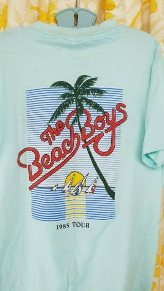 1985 The Beach Boys Tour T - Shirt Band Single Stitch Tee Medium Rockit