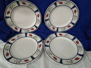Adams Lancaster Stoneware Dinner Plates Set Of 4 Crafted In England