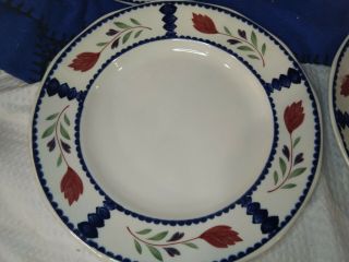 ADAMS Lancaster Stoneware Dinner Plates Set of 4 Crafted in England 2