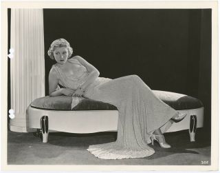 Sensual Art Deco Glamour Girl Claire Trevor 1934 Wild Gold Photograph