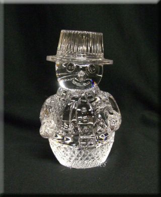 Waterford Crystal Snowman Sculpture 40023138 Nib