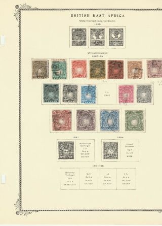 British East Africa Range On Three Scott Specialty Pages