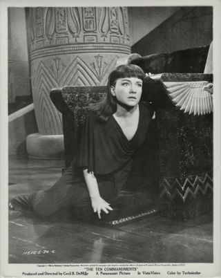 Anne Baxter 1956 Scene Portrait.  The Ten Commandments