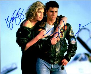 Kelly Mcgillis Tom Cruise Top Gun Signed 8x10 Picture Photo Autographed,