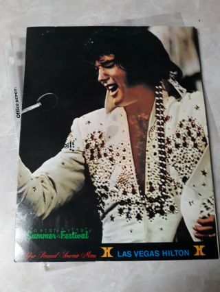 Vintage Elvis Presley Hilton Las Vegas Concert Memorabilia