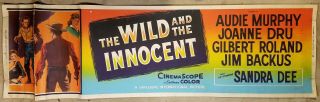 The Wild And The Innocent Audie Murphy 1959 24x82 Movie Poster Banner