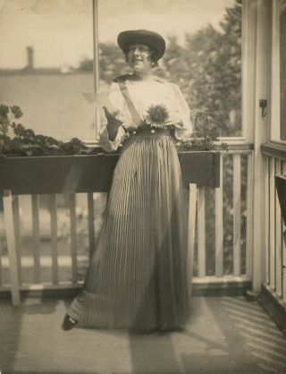 Silent Film Early Hollywood Vamp Valeska Suratt Lovely Antique 1910s Photograph 2