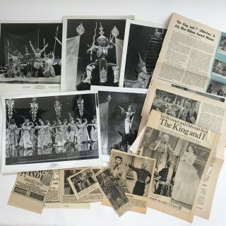 Vintage Movie Photos Clippings The King And I 1965 Yul Brynner Deborah Kerr