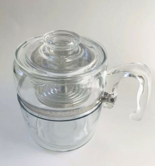 Pyrex 7759 Complete 9 Cup Glass Percolator Vintage Coffee Pot