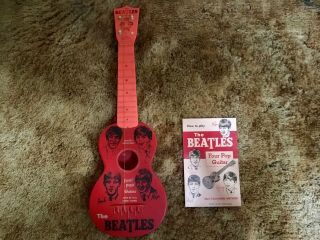 The Beatles Four Pop Guitar 1964 With Rare Self Teaching Booklet