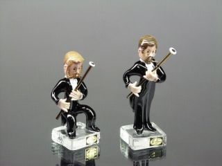 Glass Bassoon Player Figurine | Handmade Bassoon Player Sculpture Miniature