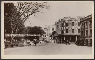24 SINGAPORE straits settlements PCPC RAFFLS HOTELE cancel 1926 Stamford road 2