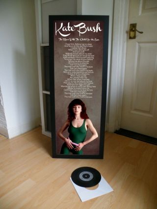 Kate Bush The Man With The Child In His Eyes Poster Lyric Sheet,  Wuthering Height