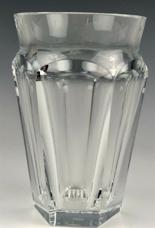 Retired Baccarat France " Tallyrand " Cut Crystal Art Glass 6 3/4 " Mantle Vase Msb