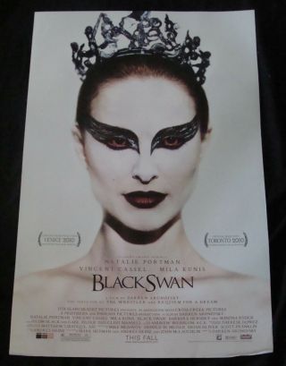 Black Swan Movie Poster Natalie Portman 2010 One Sheet Ss