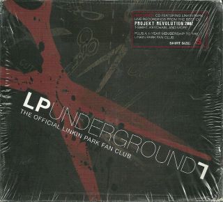 Linkin Park Underground 7 Fan Club Set (cd & T - Shirt (s,  M,  L,  Xl))