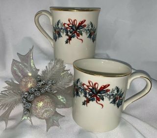 Lenox Winter Greetings Set Of 2 Mugs
