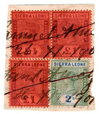 (i.  B - Bob) Sierra Leone Revenue : Stamp Duty £3 2/ -