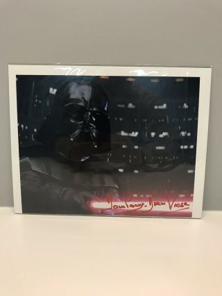 Dave Prowse Darth Vader Signed Star Wars The Empire Strikes Back 8x10 Photo