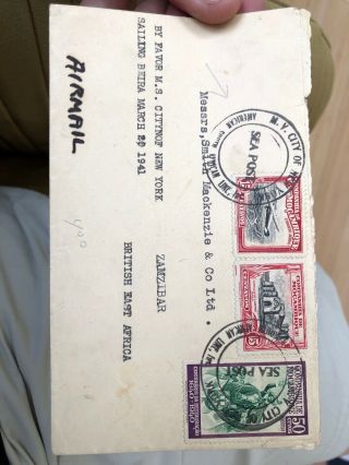 2 Rare Portugal Portuguese Colonial Mozambique Postal Cover