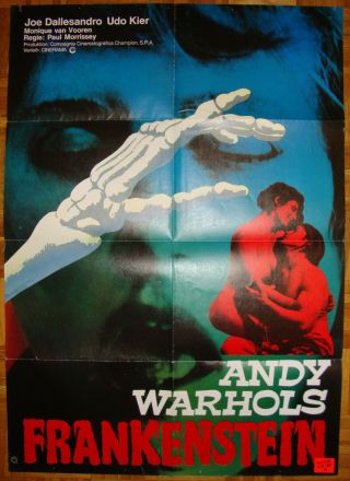 Flesh For Frankenstein - P.  Morrissey - Andy Warhol - Horror - 3d - German (24x33 Inch)