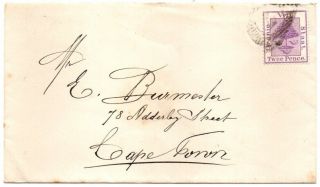 Orange State 1888 Cover Bethulie To Cape Town With Letter